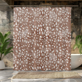 Eleganter Forest Deer Print Shower Vorhang