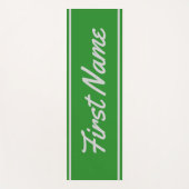 Eleganter Forest Green-Hintergrund u. hellgrauer Yogamatte (Vorderseite)