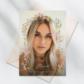 eleganter Foto Abschluss Ankündigung