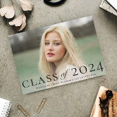 Eleganter Foto-Abschluss der Geschlossen Klasse Einladung