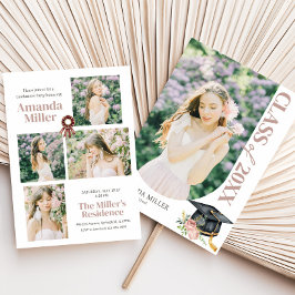 Eleganter Foto Abschluss Einladung