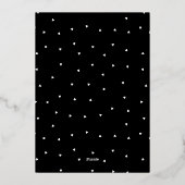 Eleganter Foto Abschluss Folieneinladung (Rückseite)