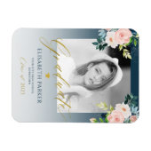 Eleganter Foto-Abschluss mit Goldschrift Magnet (Horizontal)