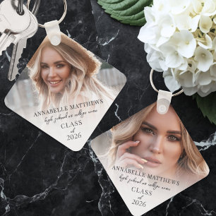 Eleganter Foto Abschluss Schlüsselanhänger