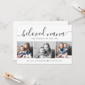 Eleganter Foto Collage Beloved Nana Mütter Day Karte (Vorderseite/Rückseite Beispiel)