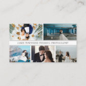 Eleganter Foto Collage Professional Fotograf Visitenkarte (Vorderseite)