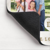 Eleganter Foto Family Collage Vatertag Mousepad (Ecke)
