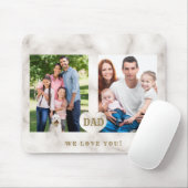 Eleganter Foto Family Collage Vatertag Mousepad (Mit Mouse)