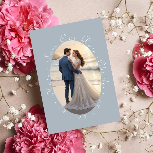 Eleganter Foto Frame QR Code Einladung