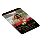 Eleganter Foto-Magnet aus schwarzem Gold Magnet (Rechte Seite)