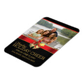 Eleganter Foto-Magnet aus schwarzem Gold Magnet (Linke Seite)