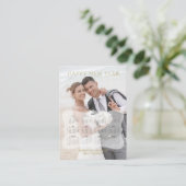 Eleganter Foto-Mini-Kalender Visitenkarte (Stehend Vorderseite)