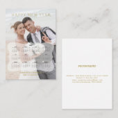 Eleganter Foto-Mini-Kalender Visitenkarte (Vorne/Hinten)