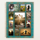 Eleganter Foto-Planer für Kupfer und Aquamarine Ra Planer (Vorderseite)