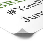 Eleganter Foto-Rahmen für Weißorchids Brautparty Poster (Ecke)