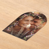 eleganter Foto Save the Date Hochzeit Acryleinladungen (Ablage )