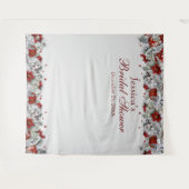 Eleganter Foto-Stand im Brautparty Wandteppich (Vorderseite (Horizontal))