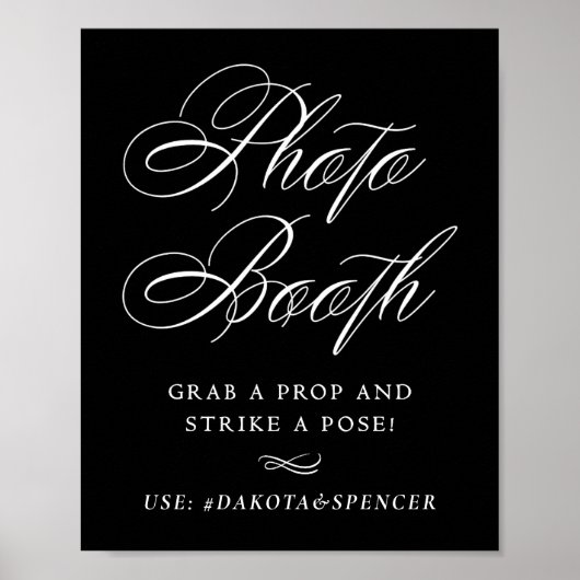 Eleganter Foto-Stand Stricken einer Pose | White S Poster (Vorne)