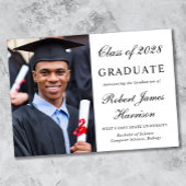 Eleganter Foto Uni-Abschluss Ankündigung