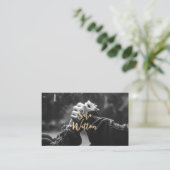 Eleganter Fotograf Einfaches braunes Muster Visitenkarte (Stehend Vorderseite)