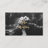 Eleganter Fotograf Einfaches braunes Muster Visitenkarte (Vorderseite)