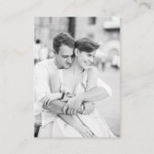 Eleganter französischer Rokoko Begleitkarte (Rückseite)