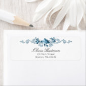 Eleganter französischer Rokoko Blue & White Floral (Insitu)