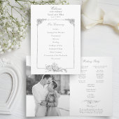 Eleganter französischer Rokoko Floral Programm