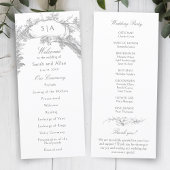 Eleganter französischer Rokoko Floral Programm