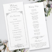 Eleganter französischer Rokoko Floral Programm