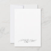 Eleganter französischer Rokoko RSVP Karte (Rückseite)