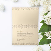 Eleganter Frauentag Geschichte Dankeskarte