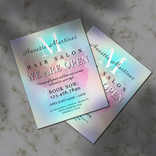 Eleganter Friseur minimalistisch Flyer
