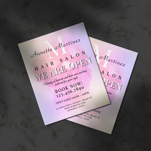 Eleganter Friseur minimalistisch Flyer