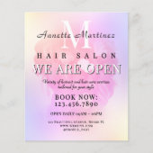 Eleganter Friseur minimalistisch Flyer (Vorne)