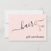 Eleganter Friseursalon der modernen Rose (Vorderseite)