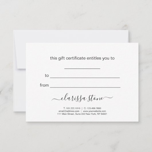 Eleganter Friseursalon der modernen Rose (Rückseite)