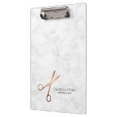 Eleganter Friseursalon der modernen Rose Klemmbrett (Links)