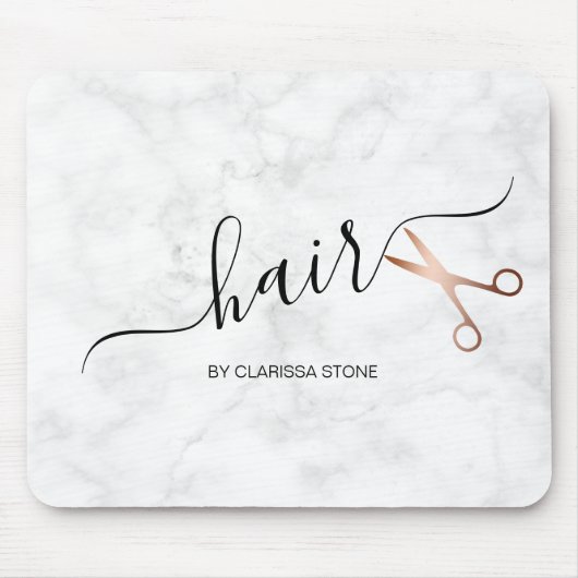 Eleganter Friseursalon der modernen Rose Mousepad (Vorne)