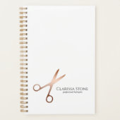 Eleganter Friseursalon der modernen Rose Planer (Vorderseite)