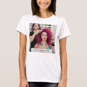 Eleganter Friseursalon Eigenname T-Shirt