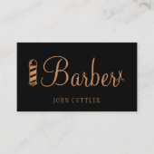 Eleganter Friseursalon für Stylisten Terminkarte (Vorderseite)