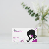 Eleganter Friseursalon mit Verabredungs-Datum Terminkarte (Stehend Vorderseite)