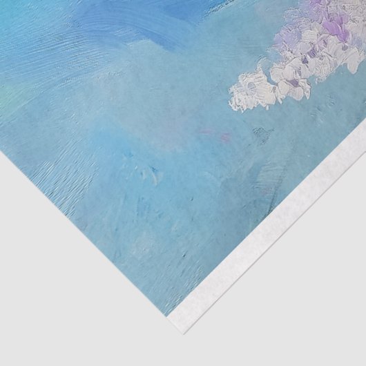 Eleganter Frog in Lavendel Frühlingsdekoupage Seidenpapier (Ausschnitt)