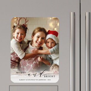 Eleganter Froh und Festlich Foto Urlaubs Magnet