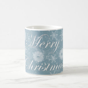 Eleganter froher Weihnachts-Blue & White-Kaffee Kaffeetasse