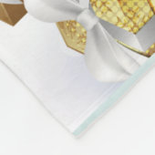 Eleganter froher Weihnachtsbaum mit Roten Beeren B Fleecedecke (Ecke)