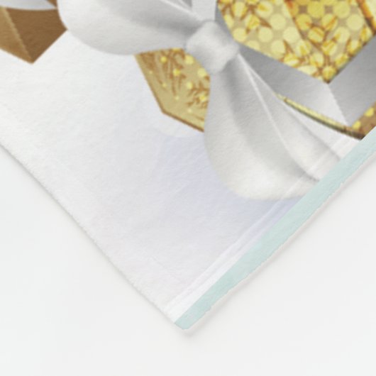 Eleganter froher Weihnachtsbaum mit Roten Beeren B Fleecedecke (Ecke)