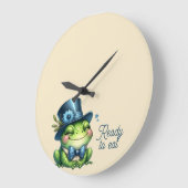 Eleganter Frosch Große Wanduhr (Winkel)