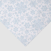 Eleganter Frostblauer Schneestern (Weiß) Seidenpapier (Ausschnitt)